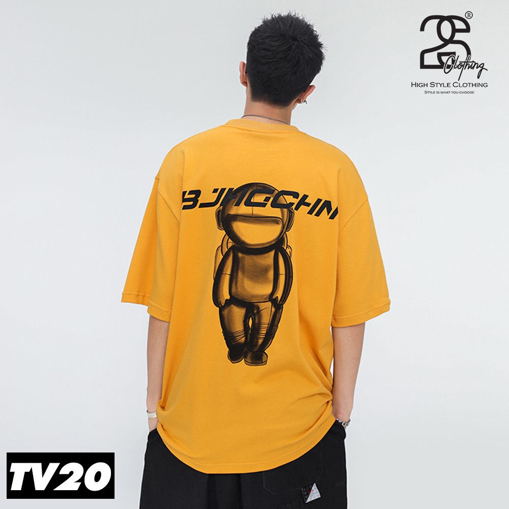 Áo Thun Unisex Nam Nữ StreetWear Form Rộng Tay Lỡ 2s Clothing Áo Phông Cotton Oversize Giá Rẻ In Hình Du Hành Gia TV20 | BigBuy360 - bigbuy360.vn