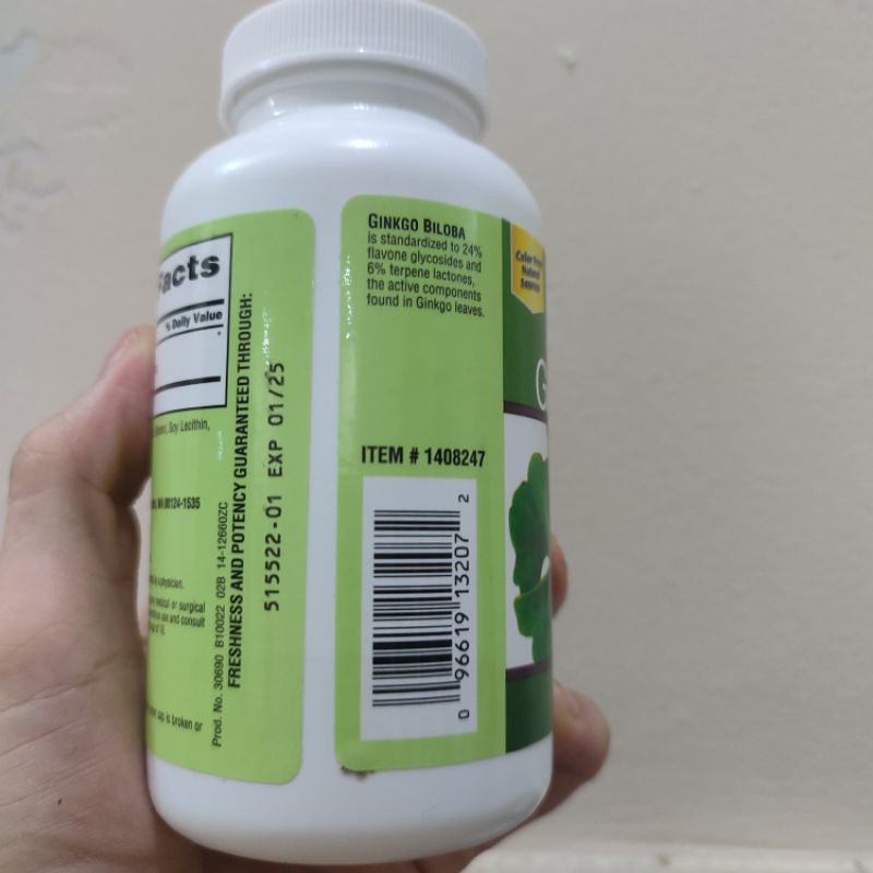 Viên Uống Bổ Não Trunature Ginkgo Biloba 120mg 340 Viên