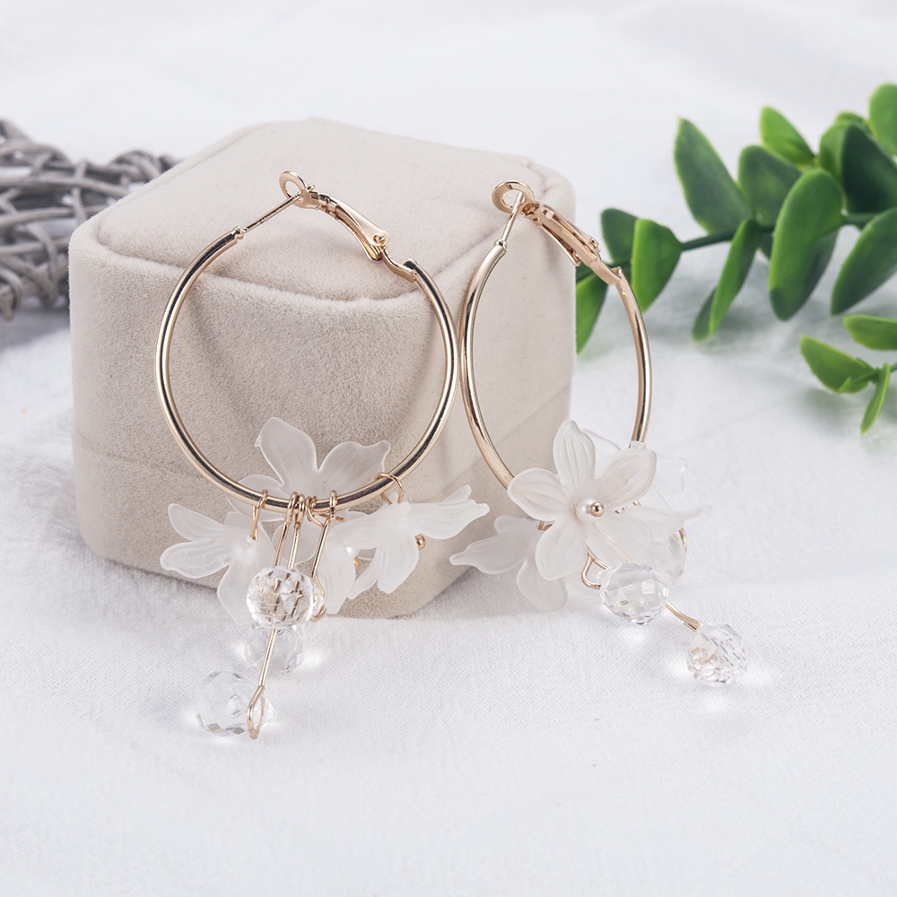 Cod Qipin Hoa tai dạng vòng phong cách Hàn Quốc thời trang cho nữ