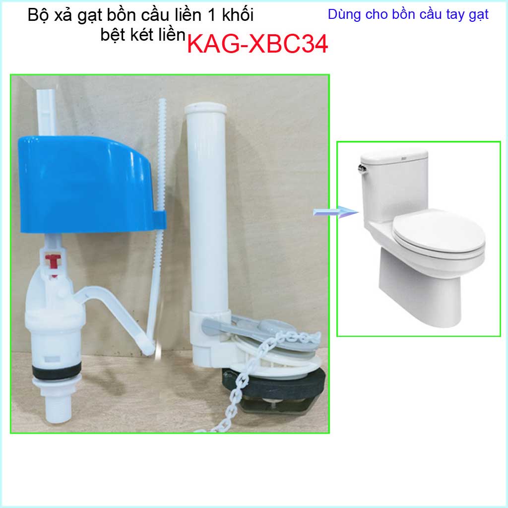 Bộ xả cầu 1 khối tay gạt KAG-XBC34, Xả gạt cầu liền khối gạt êm sử dụng tốt