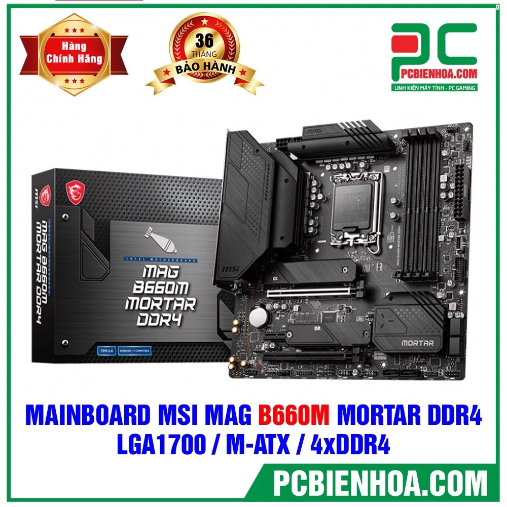 [Mã ELSKAMISEPI23 giảm 8% đơn 500K] Bo mạch chủ MSI MAG B660M MORTAR DDR4 chính hãng | BigBuy360 - bigbuy360.vn