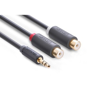 Cáp Audio chuyển từ jack 3.5mm ra 2 đầu hoa sen RCA (âm) Ugreen 10547