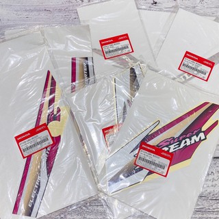 Bộ 7 tem decal xe Super Dream đời 99 zin Chính Hãng Honda