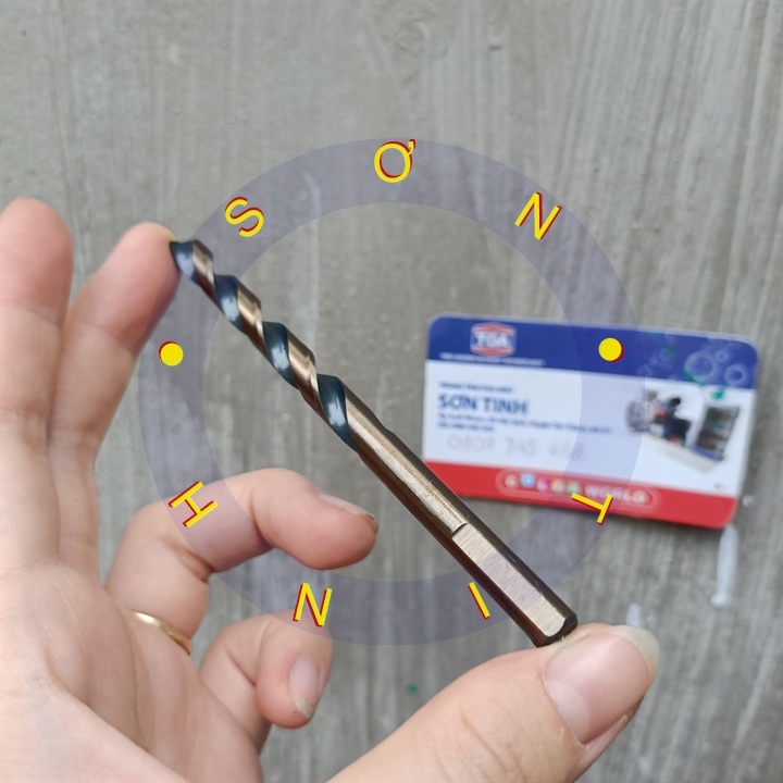 Mũi khoan sắt HSS vàng đen 7mm Tolsen 75121