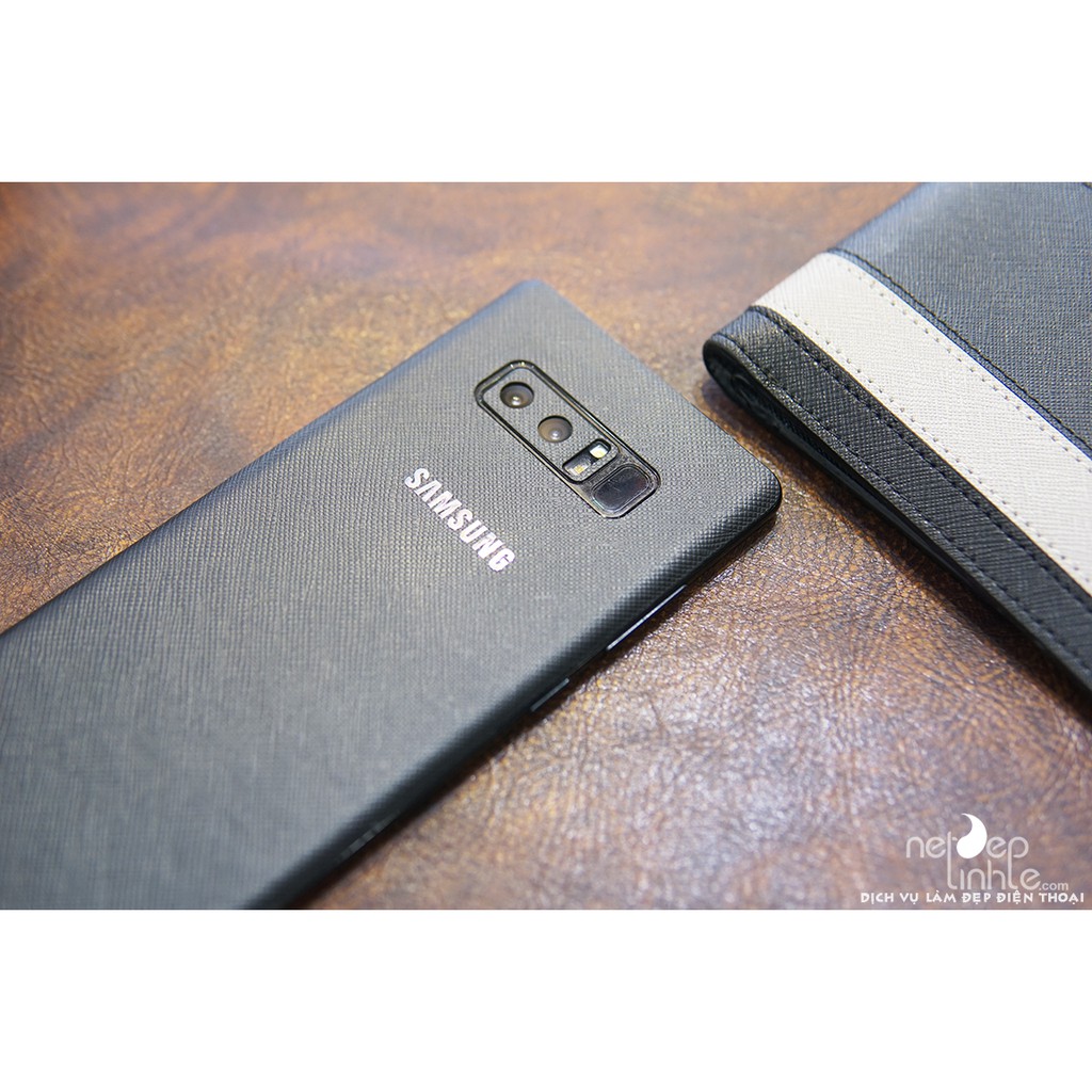 Ốp dán da điện thoai Samsung Note 8  – Da bò thật 100% - chính hãng Nét Đẹp Tinh Tế