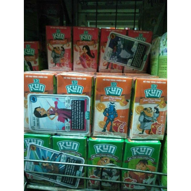 Lốc 4 Hộp 110ml - 180ml Sữa Kun Các Vị
