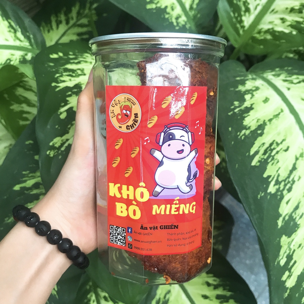 Khô bò miếng 250g đồ ăn vặt AVAGI vừa ngon vừa rẻ
