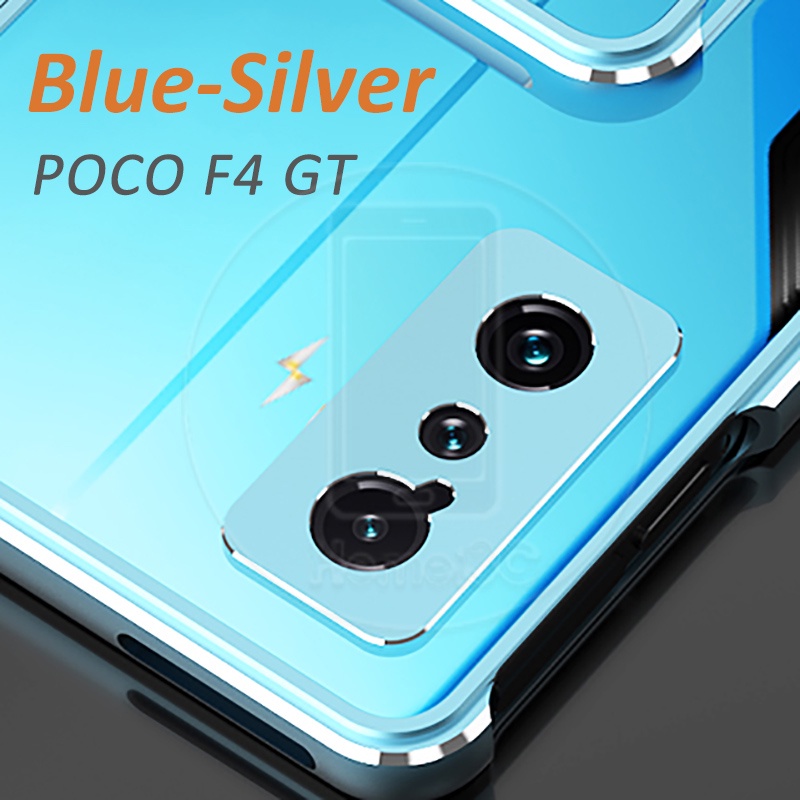 Ốp Điện Thoại Hợp Kim Nhôm Có Kính Cường Lực Bảo Vệ Ống Kính Máy Ảnh Cho Xiaomi Poco F4 GT 5G