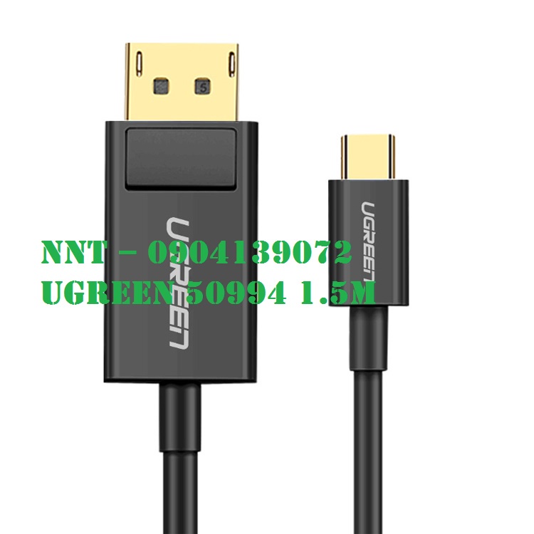 Cáp chuyển USB Type-C to Displayport dài 1.5m Ugreen 50994 Chính hãng
