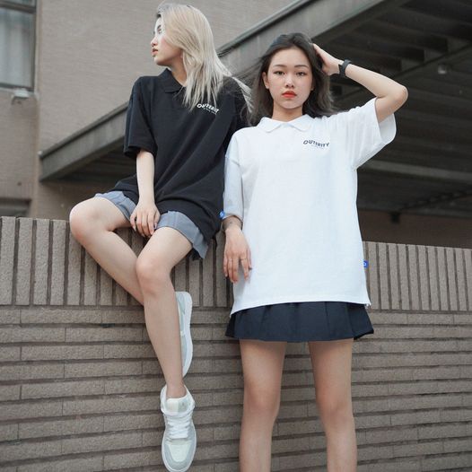 Áo polo nam nữ local brand unisex Outerity Signature vải cá sấu - ORP711