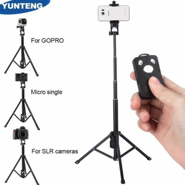 YUNTENG Gậy Ba Chân Kết Nối Bluetooth Kèm Điều Khiển Từ Xa 2 Trong 1 Vct-1688 Mới | BigBuy360 - bigbuy360.vn