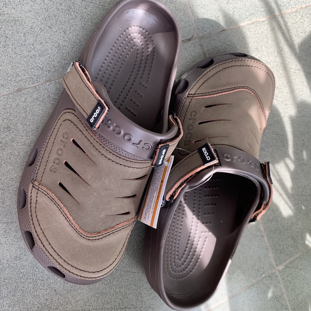 Dép sục đi mưa chống hôi chân Yukon Sport Clog màu Nâu nhạt cho nam | BigBuy360 - bigbuy360.vn