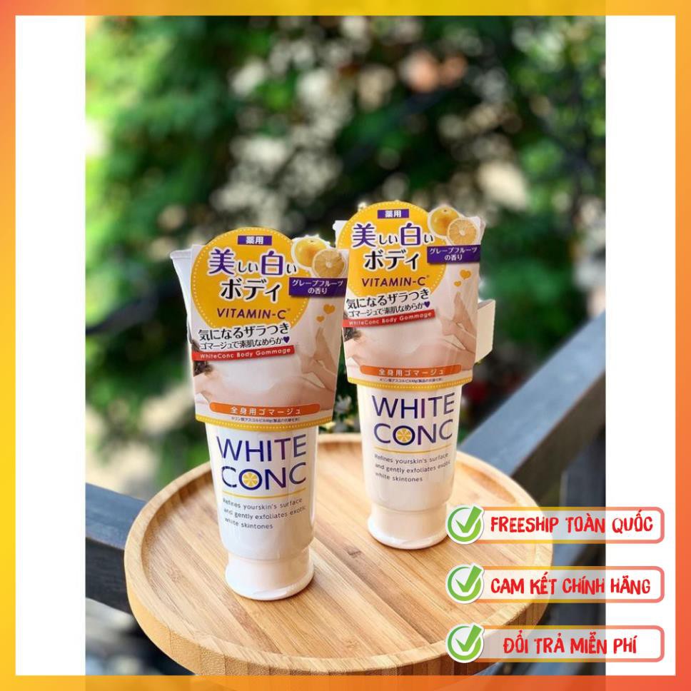 [Hàng Nhật Chuẩn] Tẩy tế bào chết dưỡng trắng White Conc Vitamin C 180g