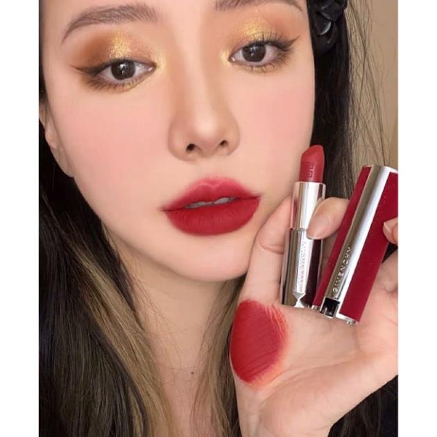 Son Givenchy Le Rouge Deep Velvet Màu 37 Rouge Graine vỏ nhung đỏ