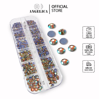 Đá chân lưới nail 16 khía down shadow đính móng angelica 825