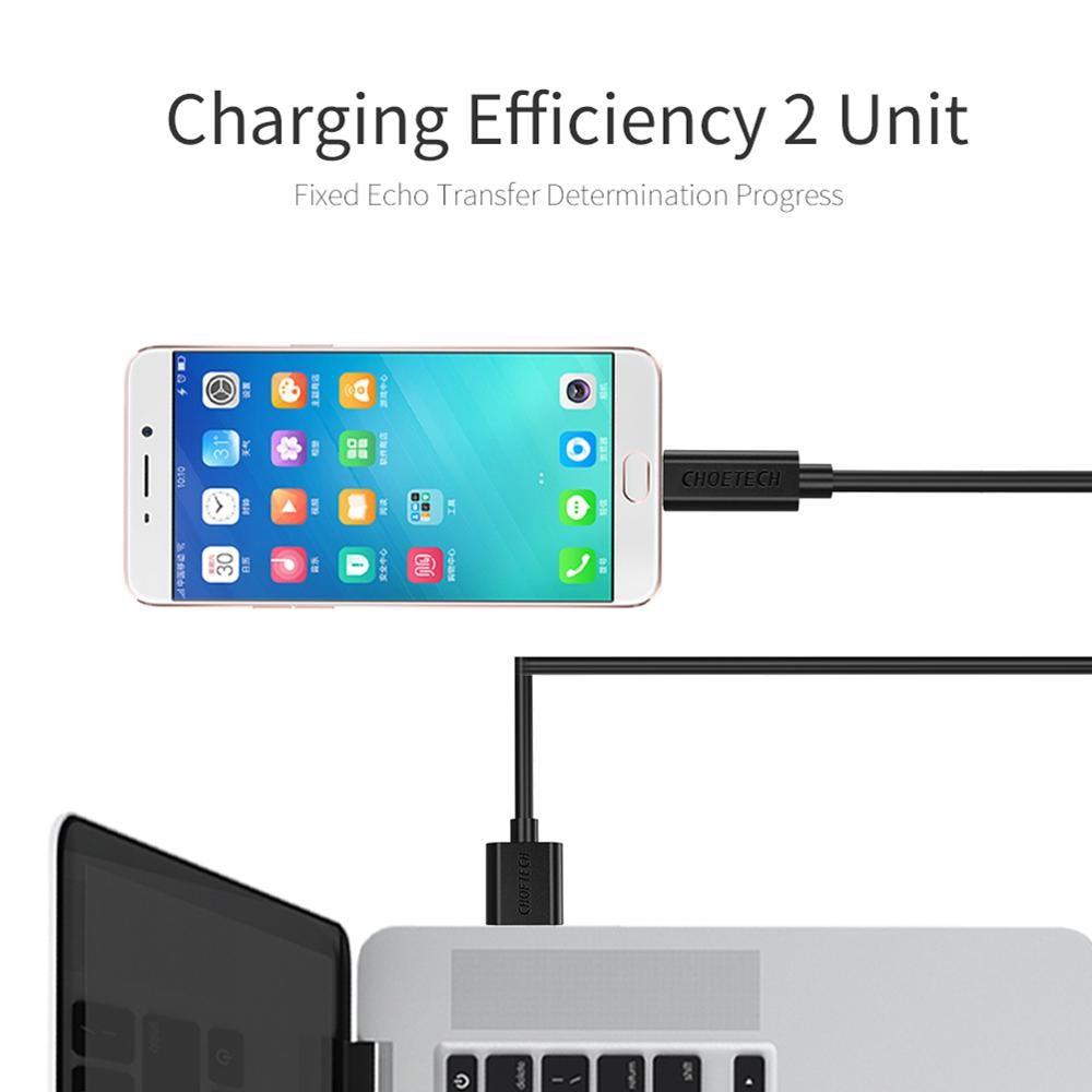 Dây cáp sạc nhanh 2.4A CHOETECH S-MT009 / S-MT009L cho Android / iPhone / iPad dài 1M - Hàng chính hãng