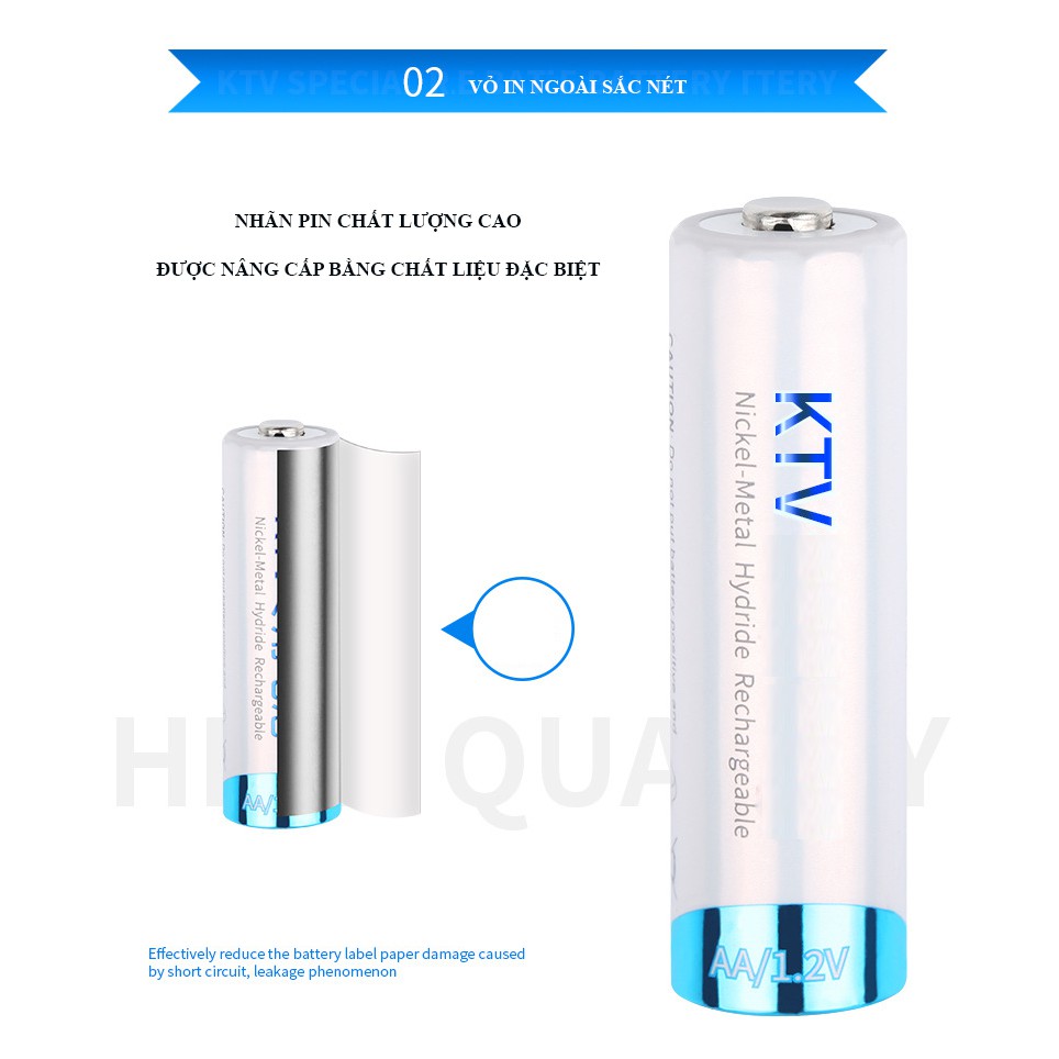 Pin tiểu sạc lại - pin AA 3300mAh Beston - Pin chuyên dùng cho Micro, Karaoke, máy ảnh -  Hàng chuẩn