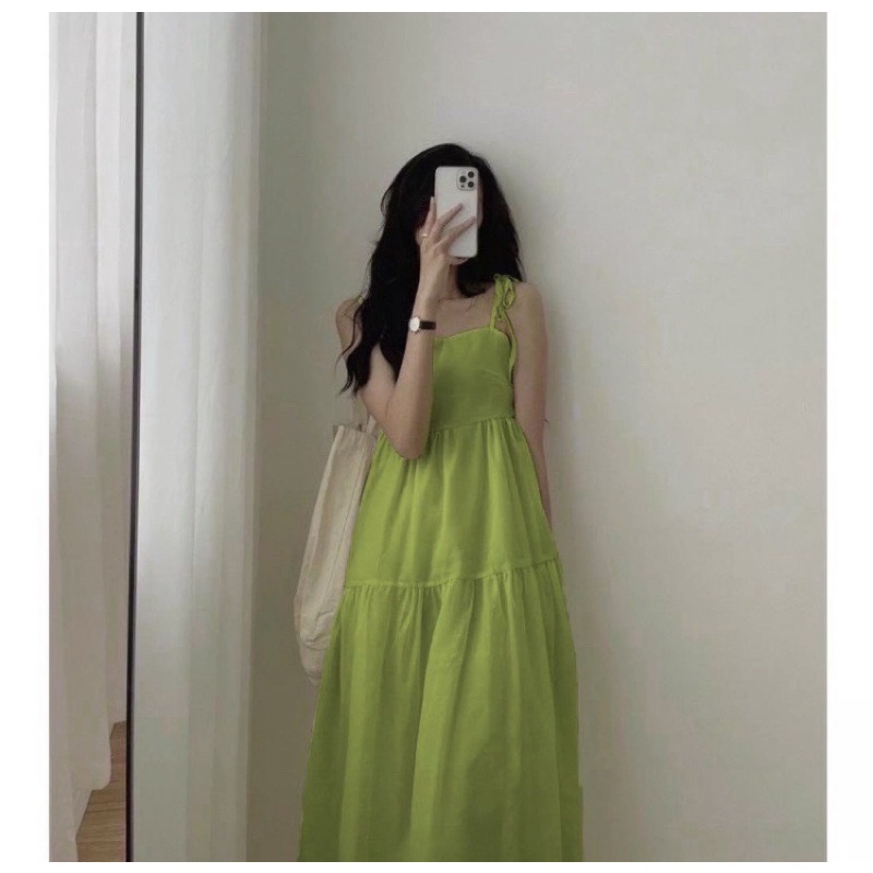 Đầm Nữ Babydoll Cột Nơ ( Chốt Live )