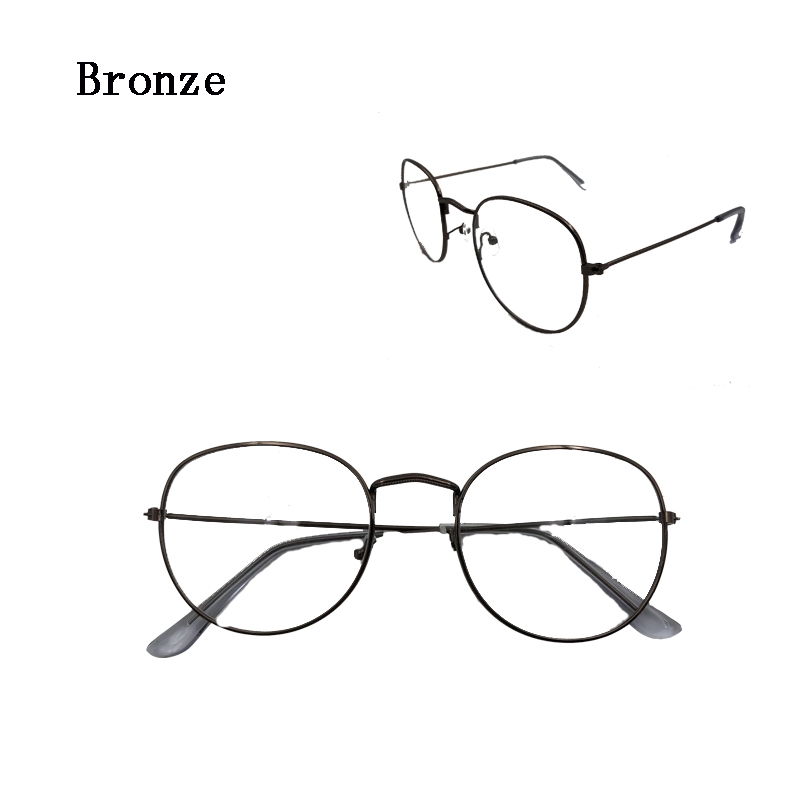 [Mã FAMAYFA giảm 10K đơn 50K] Mắt kính Nam Nữ Khung tròn kim loại Thời trang Đơn giản | BigBuy360 - bigbuy360.vn