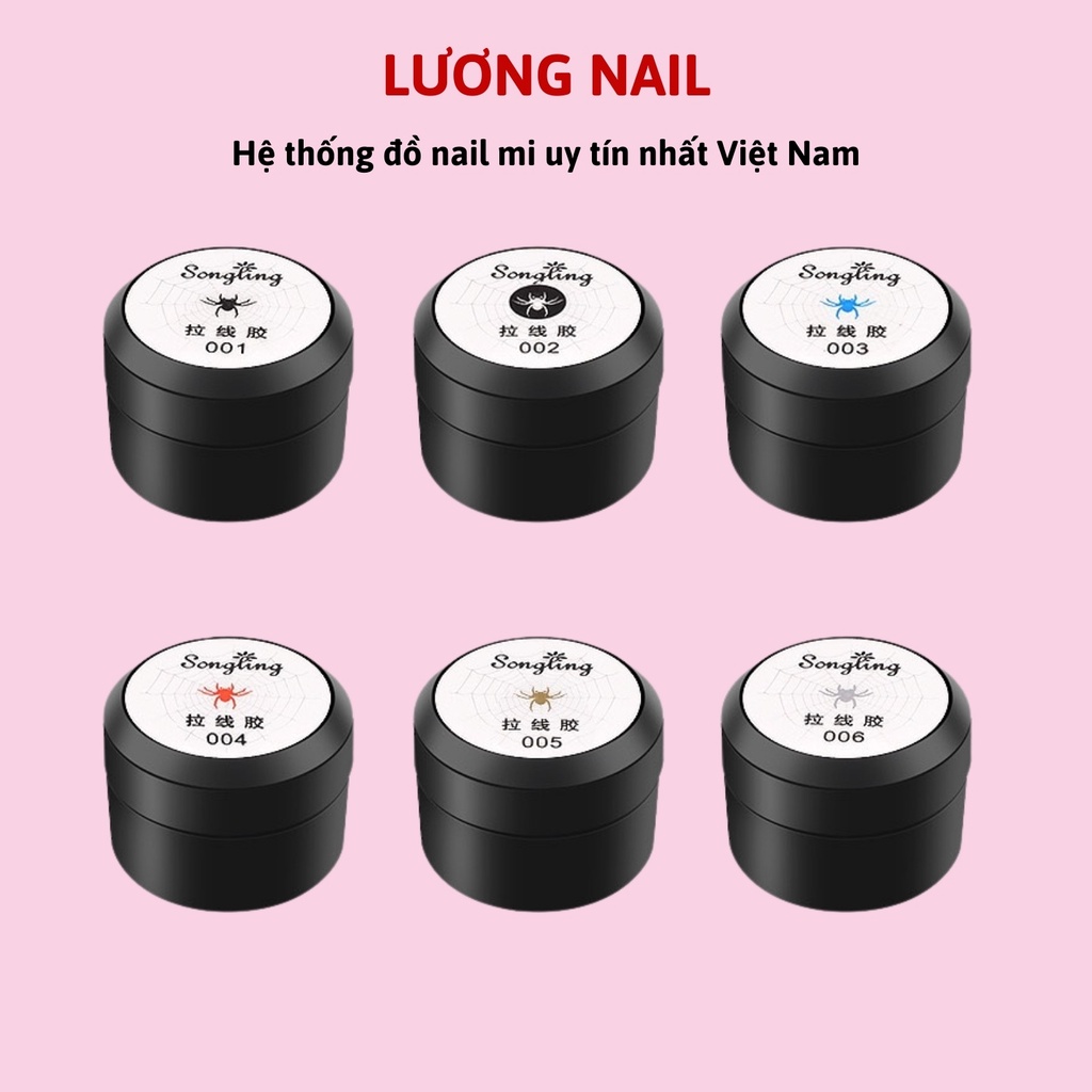 Gel nhện nail gel mạng nhện trang trí móng phụ kiện nail