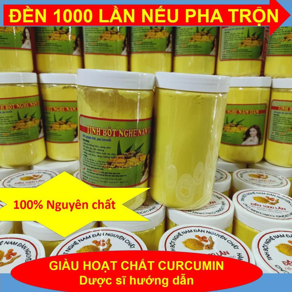 Tinh bột nghệ Nam Đàn 1kg : Đền 1000 lần nếu có pha trộn,  giàu curcumin; sấy điều hòa