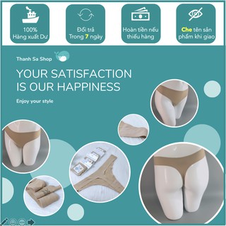 [Hàng xuất khẩu dư] Quần lót nữ lọt khe đúc su thun lạnh không đường may,không hằn,cao cấp,màu Kem,Gilligan & O'malley