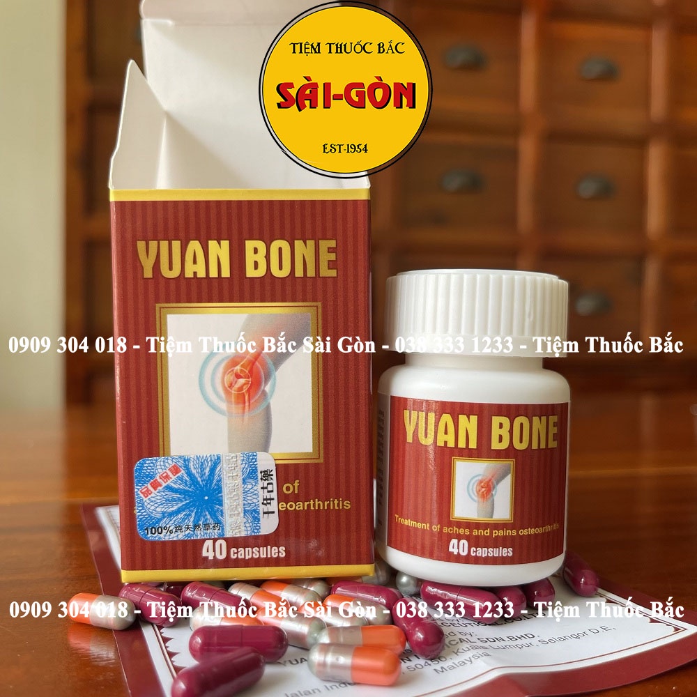 YUAN BONE - Dưỡng khớp, giúp giảm đau nhức xương khớp, thấp khớp 40 viên