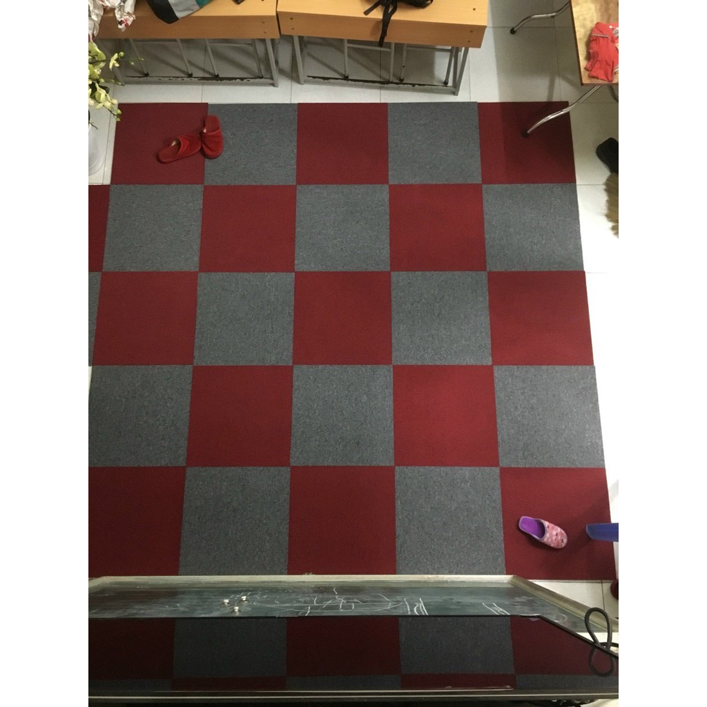 Thảm nỉ xốp ghép sàn Tường Lâm 40*40