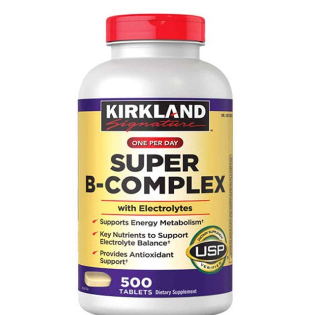 Vitamin B Tổng Hợp Super B-Complex Kirkland 500 Viên