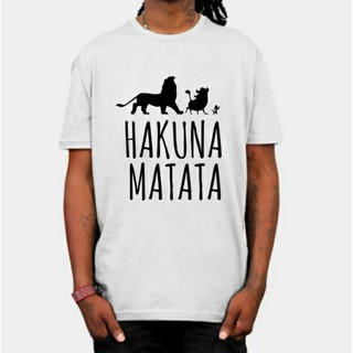 Áo thun Stee HAKUNA MATATA in White Unisex