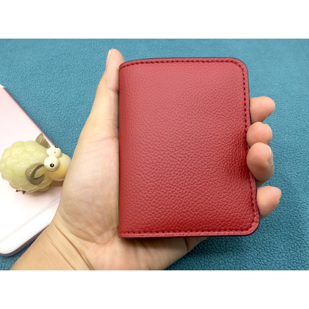 [Rẻ Đẹp] Ví da Mini nam nữ đều dùng được. Đựng thẻ ngân hàng, card visit, tiền.. nhỏ gọn, thời trang | BigBuy360 - bigbuy360.vn
