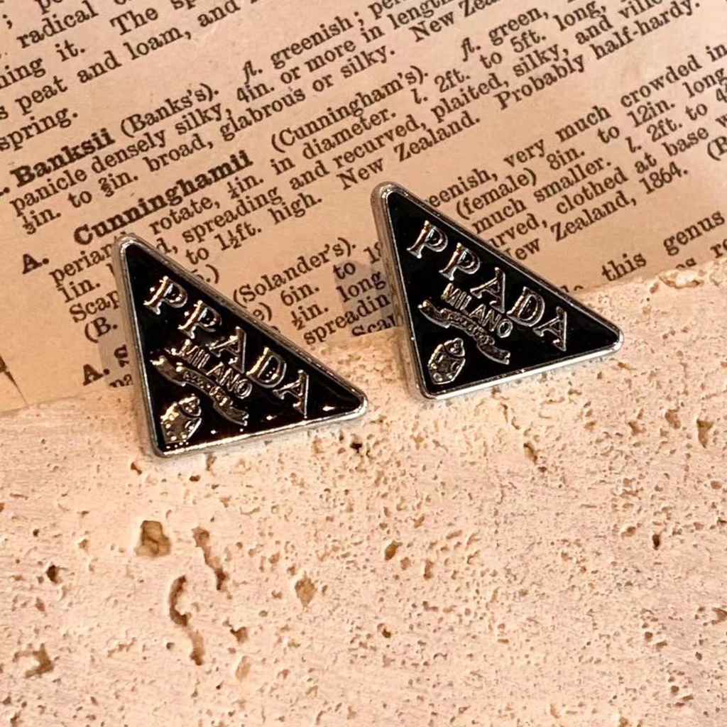 Khuyên tai bạc 925 hình tam giác phong cách mới mẻ thời trang