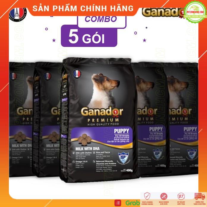 [ Combo 5 gói ] đồ ăn chó  FREESHIP  GANADOR 400g hạt khô đồ ăn chó con và chó lớn