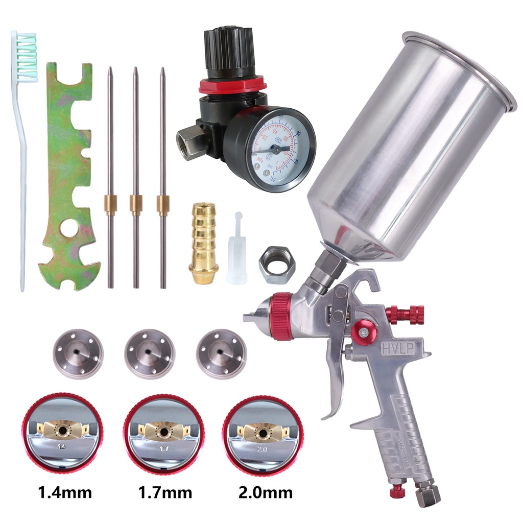 Bộ máy phun sơn xe ô tô chuyên nghiệp 1.4/1.7/2.0mm 1000ml