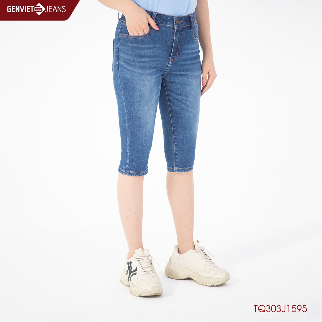 Quần Ngố Jeans Nữ TQ303J1595 GENVIET