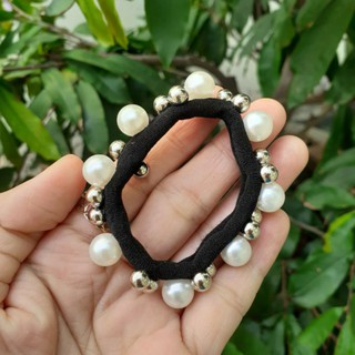 Dây cột tóc đính hạt siêu xinh (Ảnh thật)