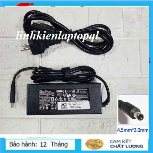 SẠC LAPTOP DELL 19.5V 4.62A 90W CHÂN KIM NHỎ dùng cho 3558 3567 3568 5568 3559 5559 mã card rời thế hệ mới