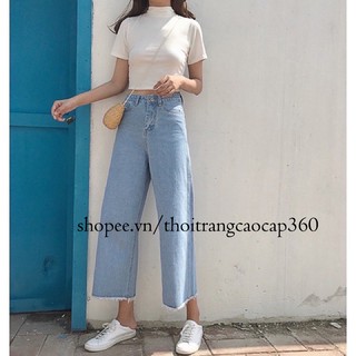 Quần bò ống rộng có video ảnh thật sản phẩm SP3