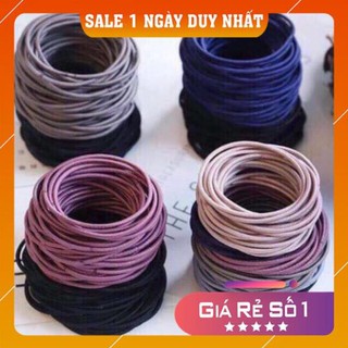Thun buộc tóc hàn quốc 1k 3 chiếc Dây Chun Buộc Tóc Hàn Quốc