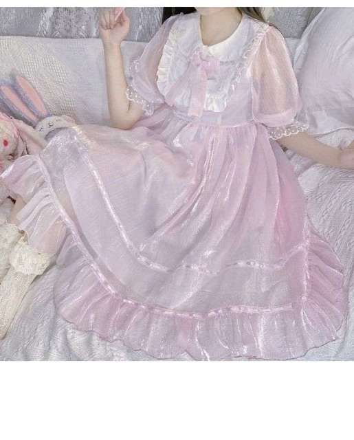 Váy/Đầm Lolita Princess OP Dáng Xoè - Kèm Ảnh Thật, váy đầm công chúa,dự tiệc, tiểu thư, nàng thơ, sang chảnh