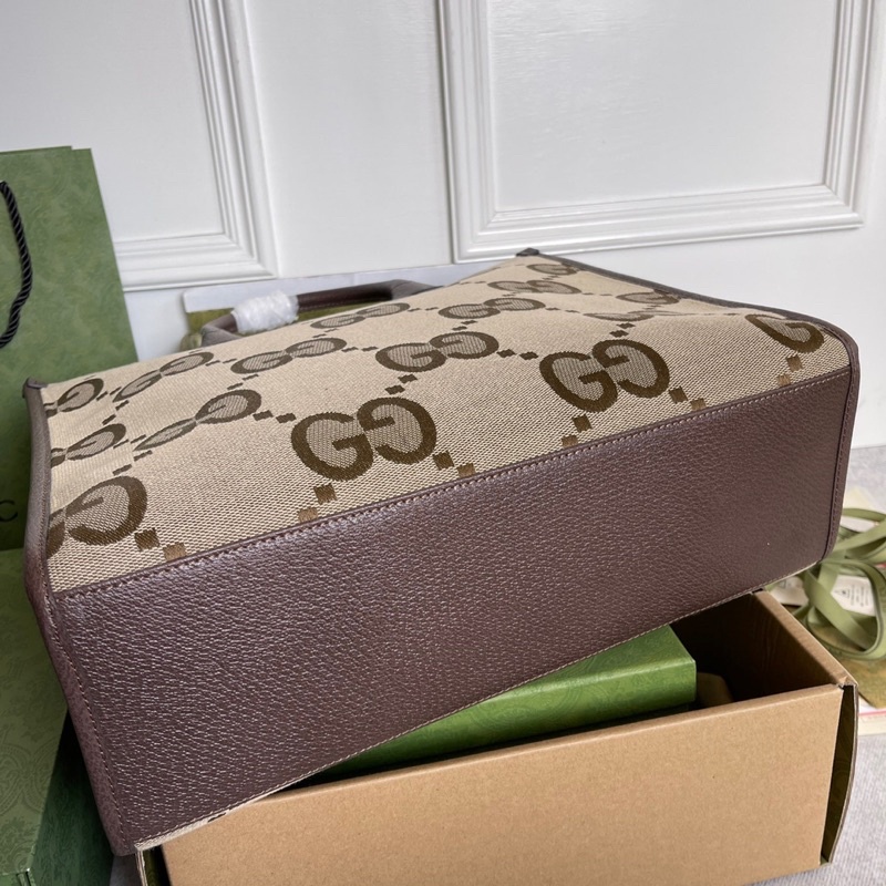 Túi xách nữ Gucci GC tote size 31 da thật phối vải dệt hàng vip 1-1