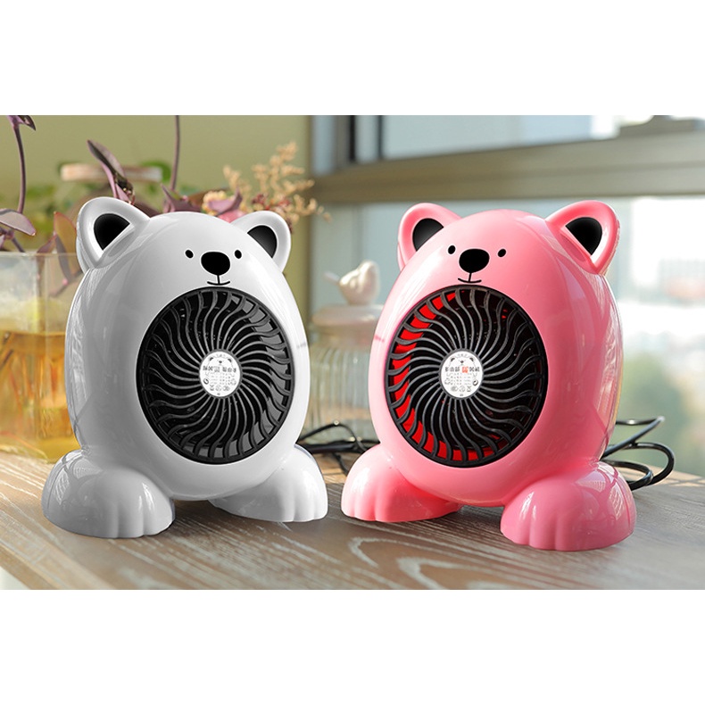 Quạt Sưởi Ấm Mini Quạt Sưởi Hình Gấu Để Bàn Tiết Kiệm Điện - LAVITA