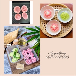 ⚡️FREESHIP⚡️sét 4 Khuôn sen silicon làm chè, làm bánh nghệ thuật