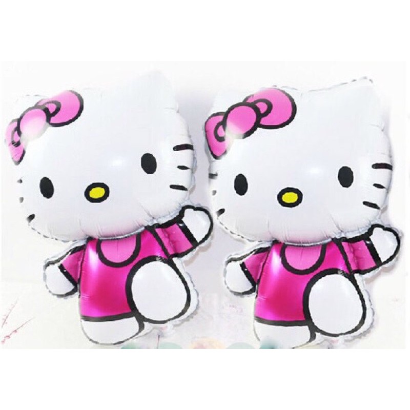 Bóng kiếng nhôm 35cm hình HELLO KlTTY dễ thương trang trí sinh nhật HPBD