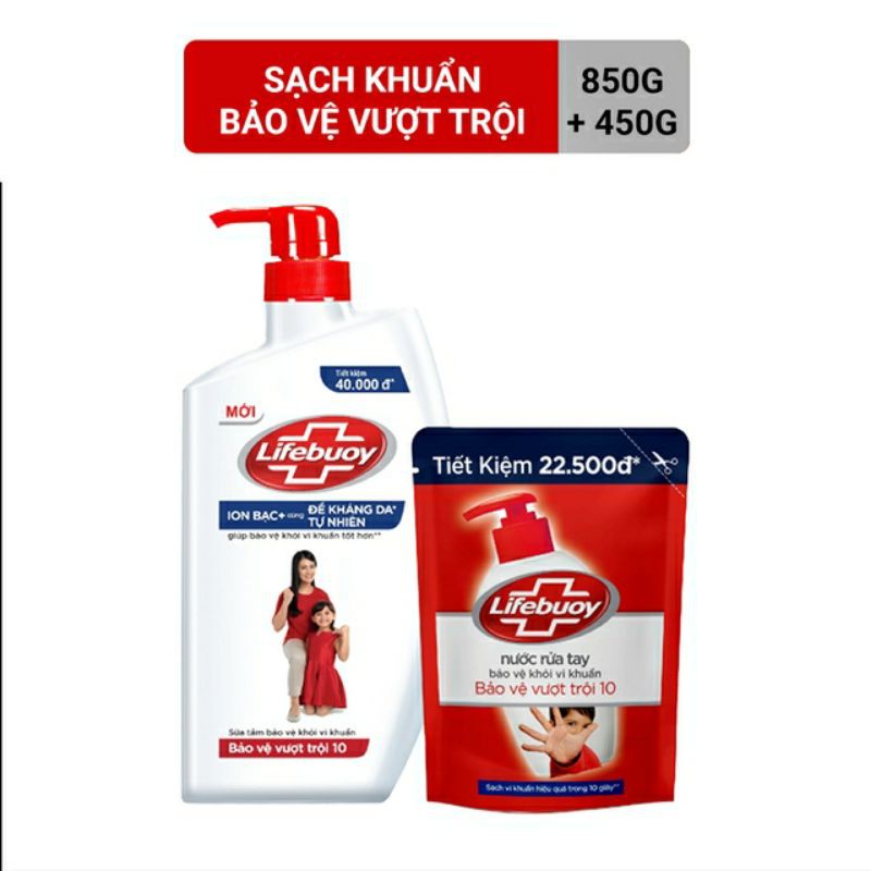 Sữa tắm Lifebuoy 850g
