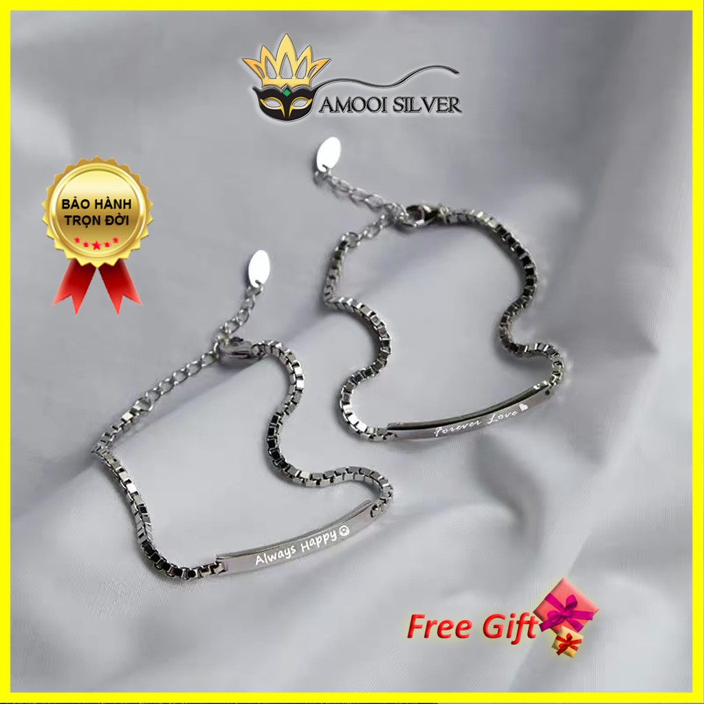 Lắc tay bạc S925 thanh ngang - Amooi Silver AT72