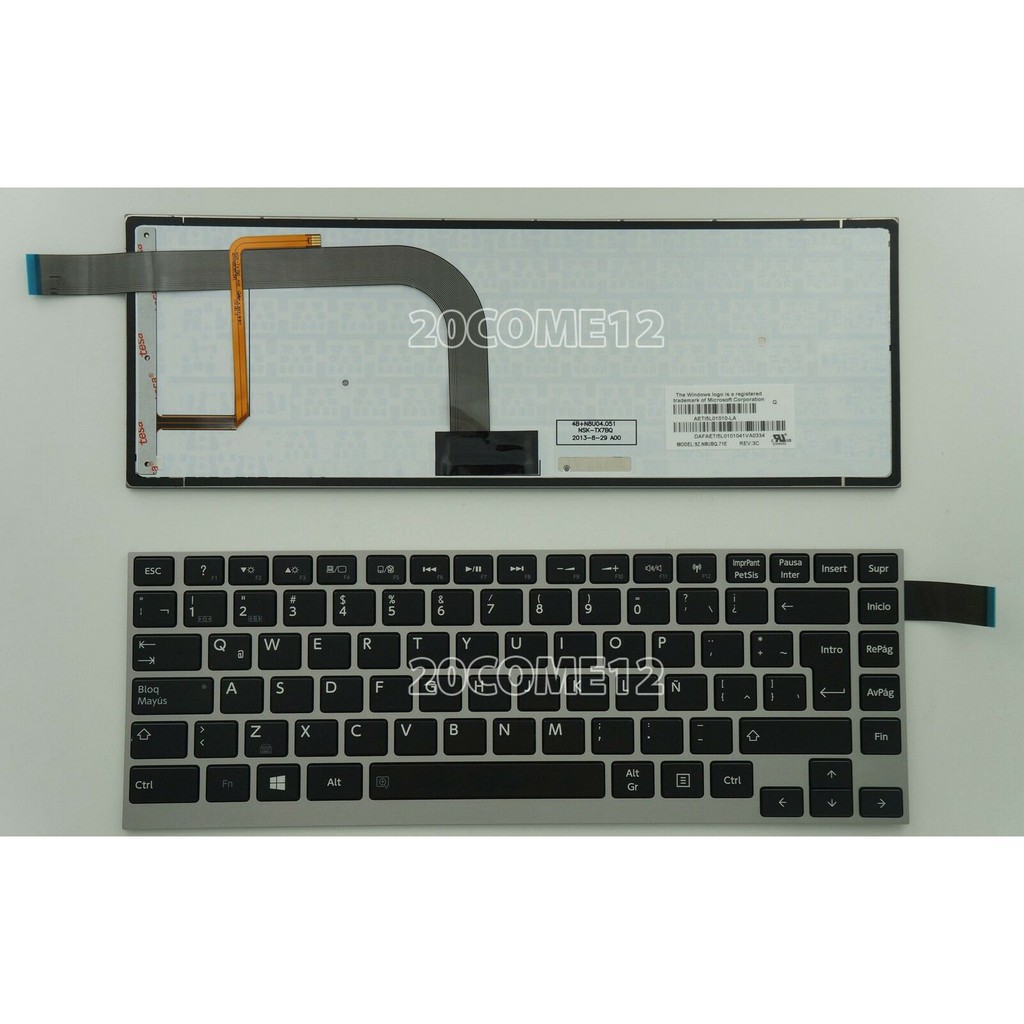 (KEYBOARD) BÀN PHÍM LAPTOP TOSHIBA W35DT W30T W30DT dùng cho Satellite W30T W30DT W35T W35DT, Click 2 L35W