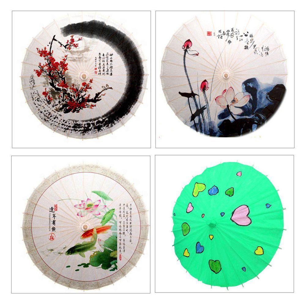 YIYU Dù Giấy 40cm Dùng Làm Đồ Thủ Công DIY Cho Bé