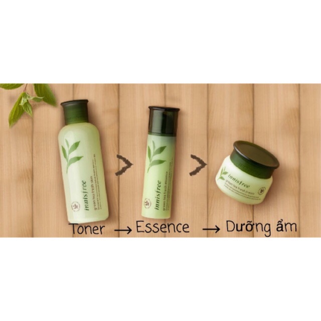 Bộ Dưỡng Innisfree Green Tea Fresh