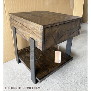 bàn trang trí gỗ thông giả cổ